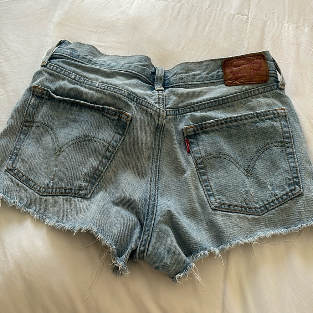 Vintage Distressed Jean Shorts Levis